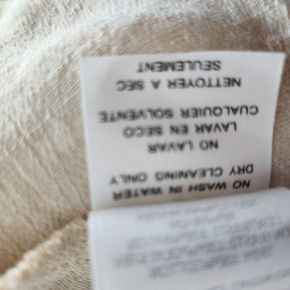 altar'd state Lace Asymmetrical Cream Beige Blouse Layering Cottagecore - Picture 14 of 14